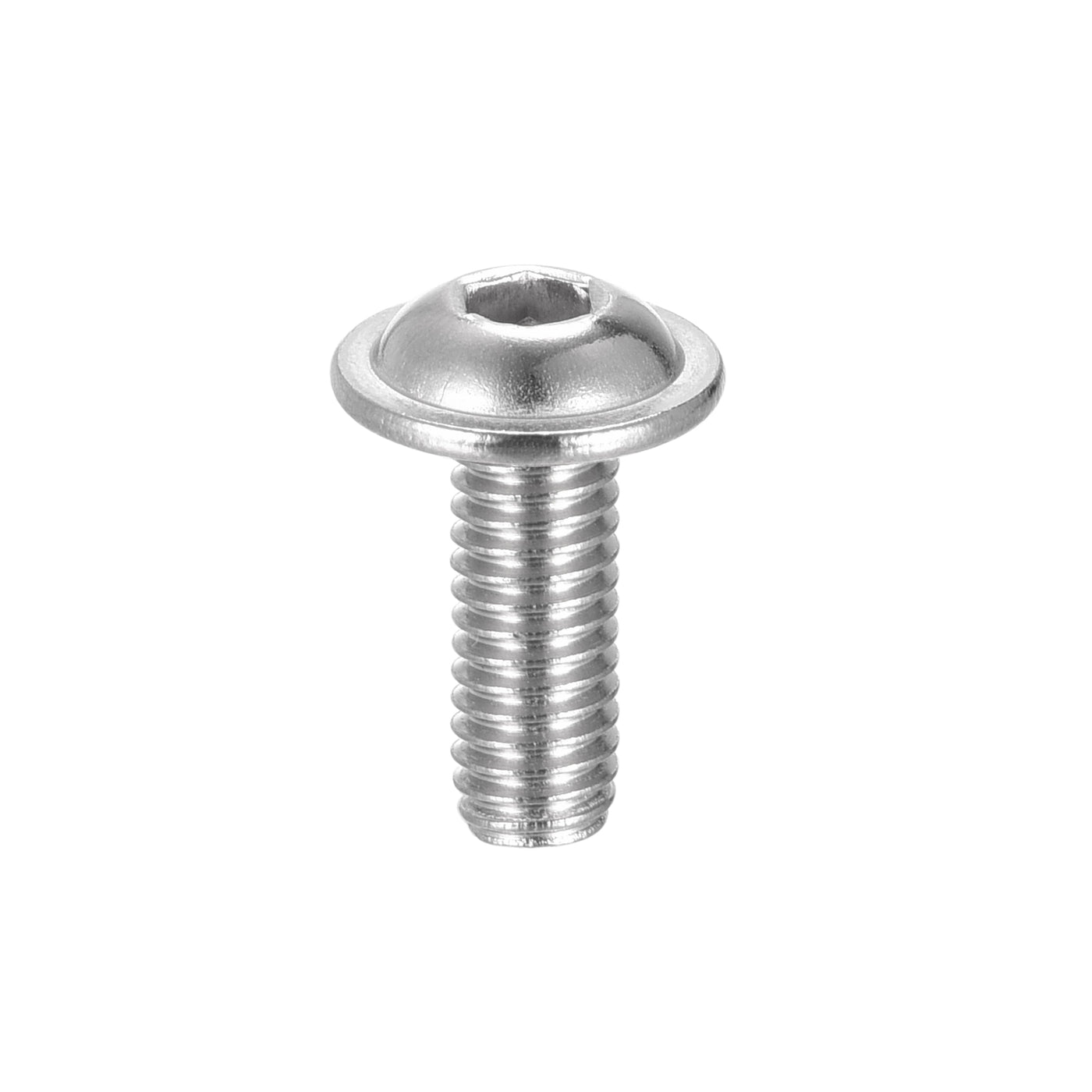 uxcell 304 Stainless Steel Flanged Button Head Socket Cap Screws