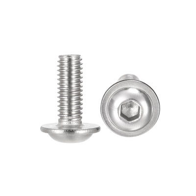 Harfington 304 Stainless Steel Flanged Button Head Socket Cap Screws