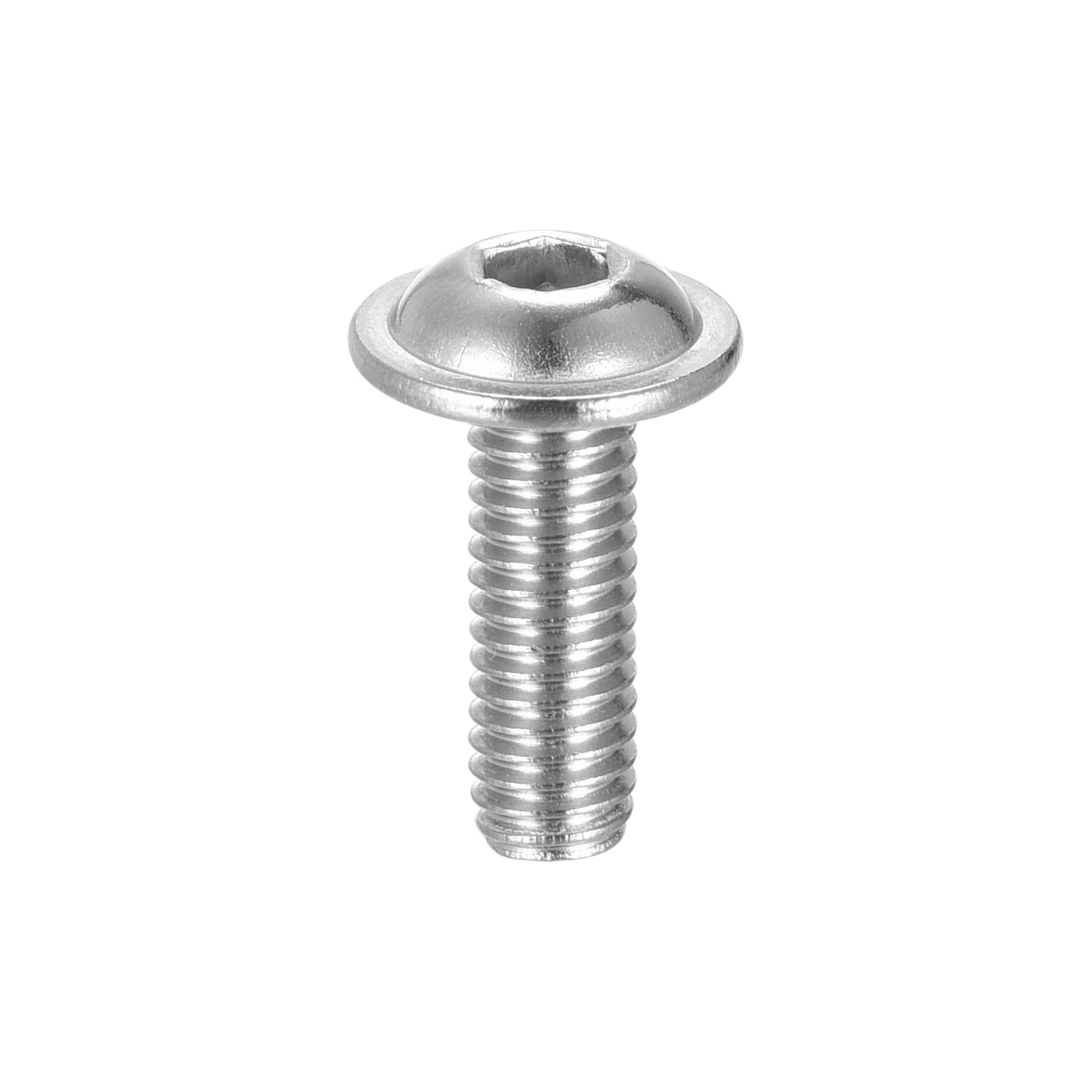 uxcell 304 Stainless Steel Flanged Button Head Socket Cap Screws