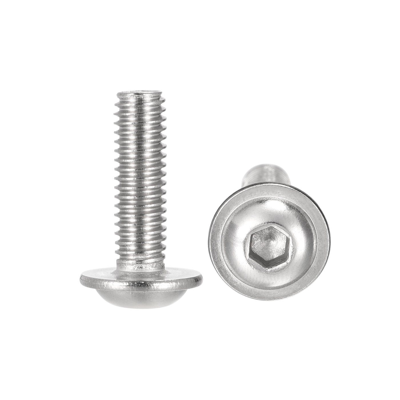 uxcell 304 Stainless Steel Flanged Button Head Socket Cap Screws