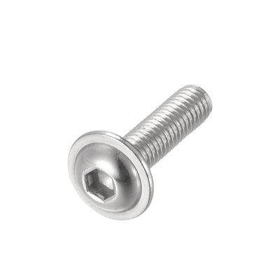 Harfington 304 Stainless Steel Flanged Button Head Socket Cap Screws