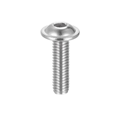 Harfington 304 Stainless Steel Flanged Button Head Socket Cap Screws