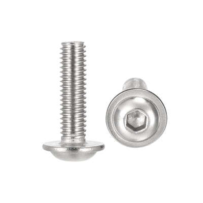 Harfington 304 Stainless Steel Flanged Button Head Socket Cap Screws