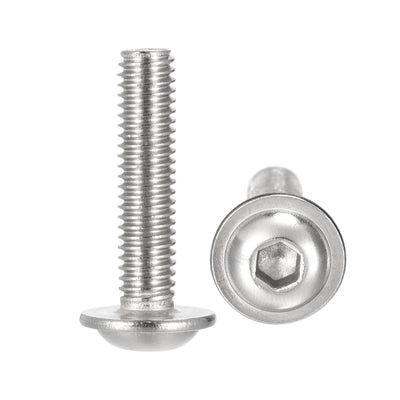 uxcell 304 Stainless Steel Flanged Button Head Socket Cap Screws