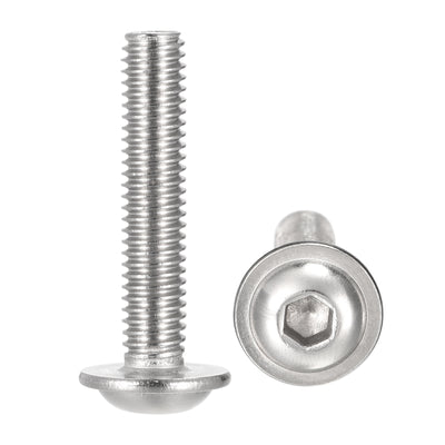 Harfington 304 Stainless Steel Flanged Button Head Socket Cap Screws