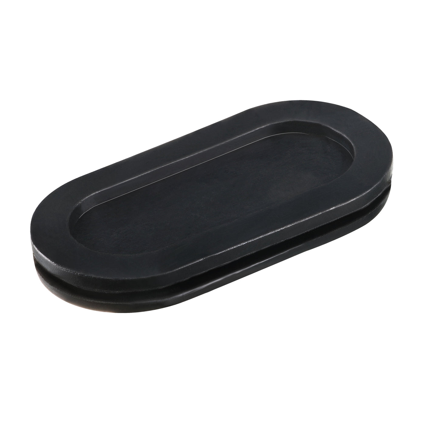 Harfington Rubber Grommet Mount Size 55 x 25 mm Oval Double-Sided for Wire Protection Pack of 8