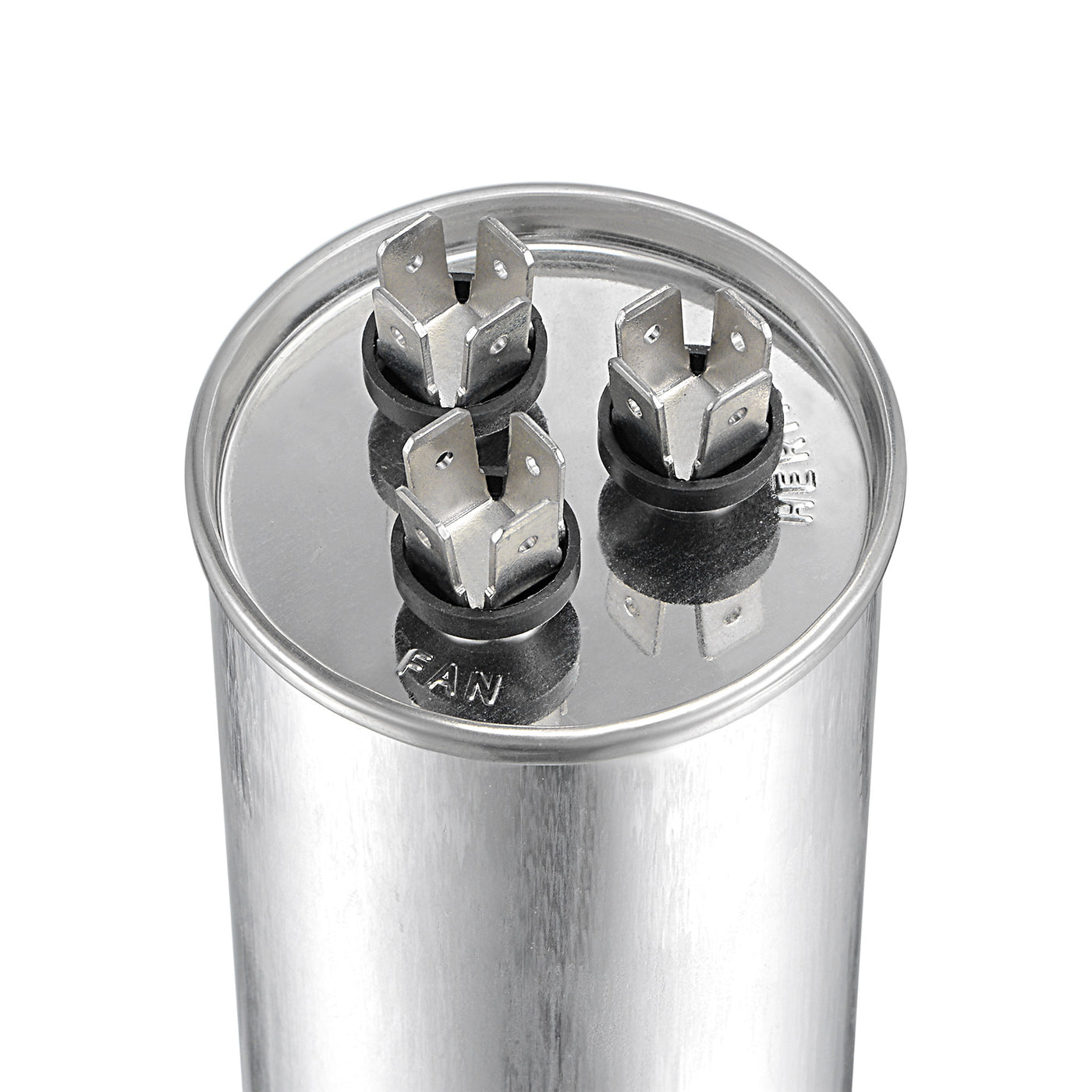 uxcell Uxcell Dual Run Capacitor Round CBB65 40/5uF MFD 370V AC 40/85/21 Aluminum Case for Air Conditioner Compressor Motor Heat Pump Condenser