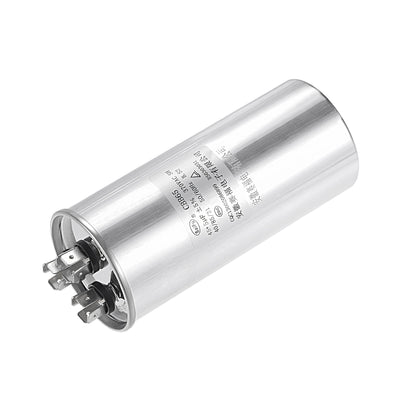 Harfington Uxcell Dual Run Capacitor Round CBB65 45/5uF MFD 370V AC 40/85/21 Aluminum Case for Air Conditioner Compressor Motor Heat Pump Condenser