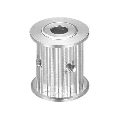 Harfington 5M 12Teeth Timing Pulley Synchronous Wheel Timing Belt Drive without Step 5mm Pitch 5mm Bore for Belt, 3D Printer, CNC