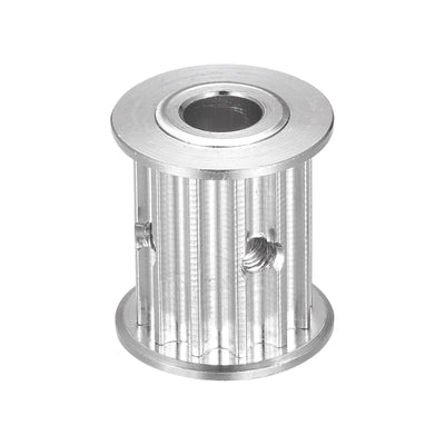 Harfington 5M 12Teeth Timing Pulley Synchronous Wheel Timing Belt Drive without Step 5mm Pitch 6mm Bore for Belt, 3D Printer, CNC