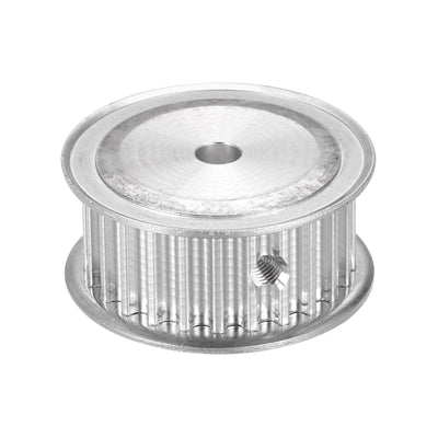 Harfington 5M 25Teeth Timing Pulley Synchronous Wheel Timing Belt Drive without Step 5mm Pitch 5mm Bore for Belt, 3D Printer, CNC