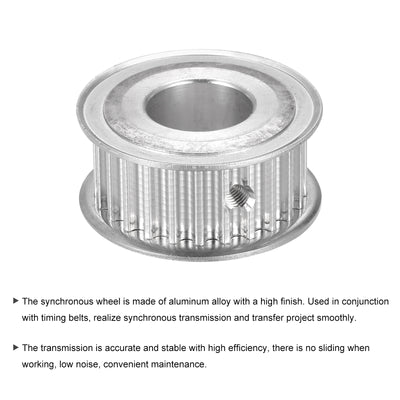 Harfington 5M 25Teeth Timing Pulley Synchronous Wheel Timing Belt Drive without Step 5mm Pitch 18mm Bore for Belt, 3D Printer, CNC