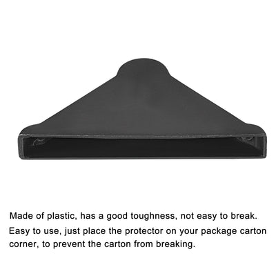 Harfington PP Corner Protector Triangle 37x5mm for Ceramic, Glass, Metal Sheets Black 50pcs