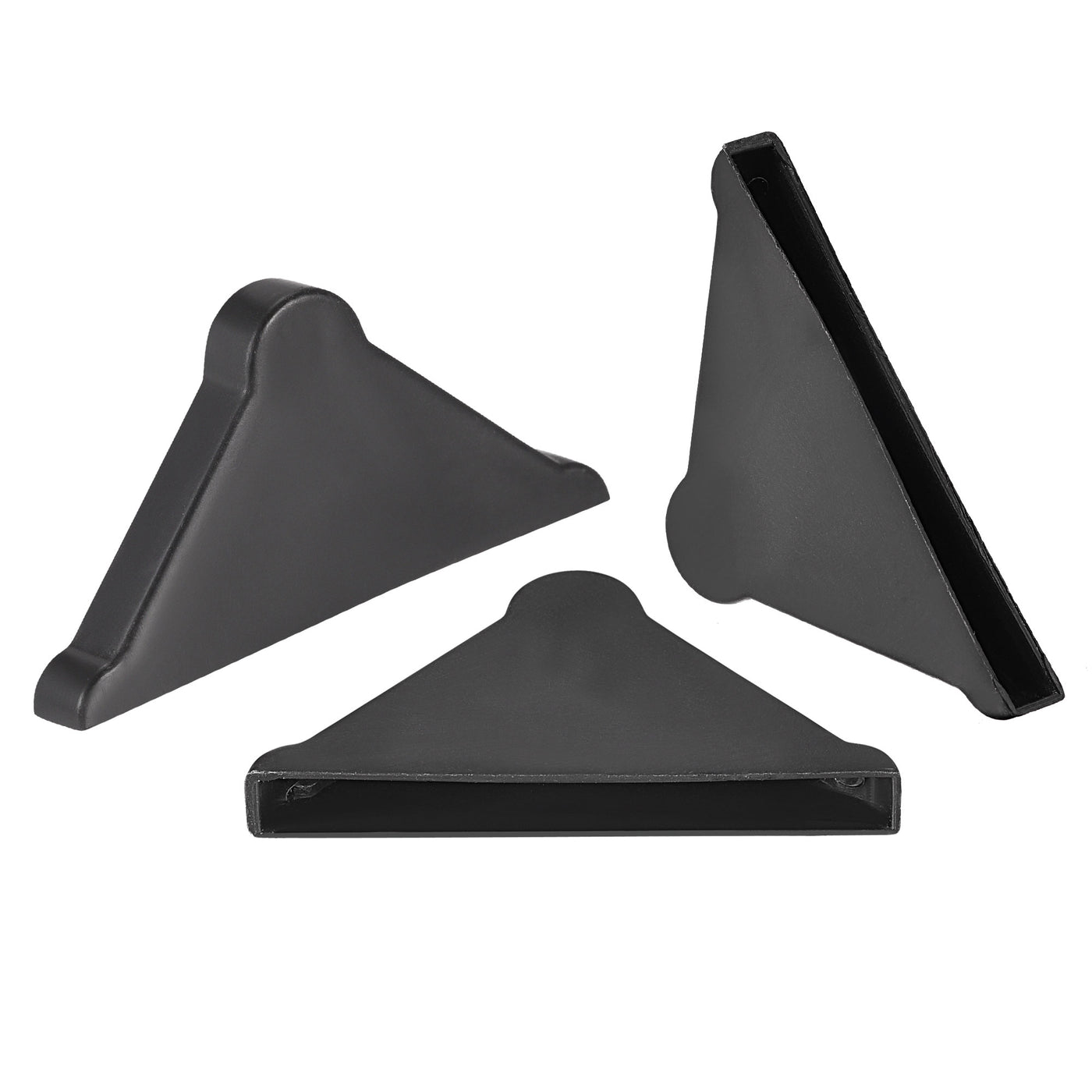 Harfington PP Corner Protector Triangle 37x5mm for Ceramic, Glass, Metal Sheets Black 50pcs