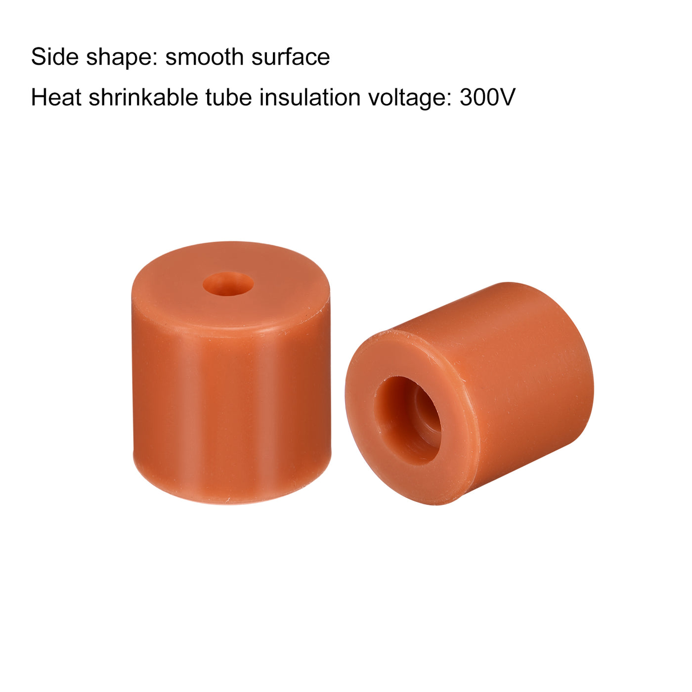 Harfington 16mm/18mm 3D Printer Heat Bed Parts, Silicone Solid Bed Mounts,Brown 2set