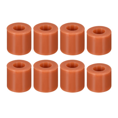 Harfington 16mm/18mm 3D Printer Heat Bed Parts, Silicone Solid Bed Mounts,Brown 2set