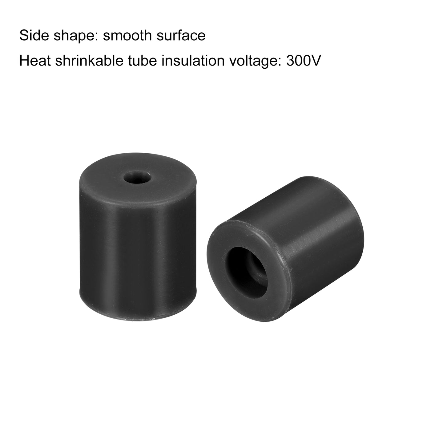 Harfington 16mm/18mm 3D Printer Heat Bed Parts, Silicone Solid Bed Mounts,Black 1set