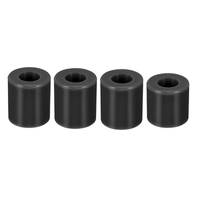 Harfington 16mm/18mm 3D Printer Heat Bed Parts, Silicone Solid Bed Mounts,Black 1set