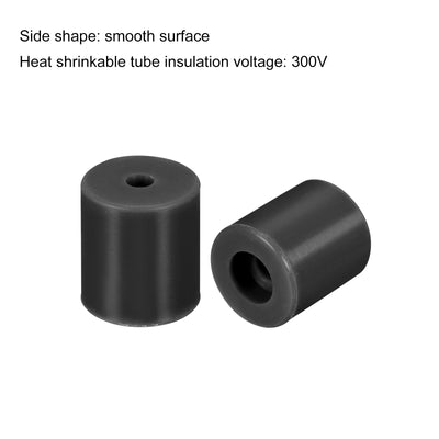 Harfington 16mm/18mm 3D Printer Heat Bed Parts, Silicone Solid Bed Mounts,Black 2set