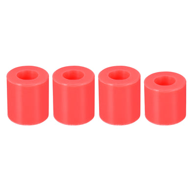 Harfington 16mm/18mm 3D Printer Heat Bed Parts, Silicone Solid Bed Mounts,Red 1set