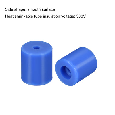Harfington 16mm/18mm 3D Printer Heat Bed Parts, Silicone Solid Bed Mounts,Blue 1set