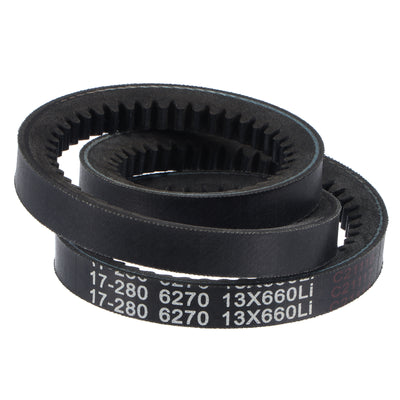 uxcell Uxcell Cogged V-Belt, 720mm Outside Circumference 13mm Width 10mm Height Wedge Belt