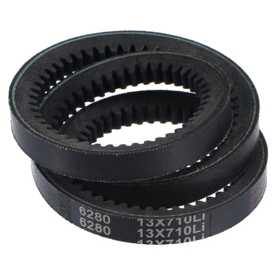 uxcell Uxcell Cogged V-Belt, 765mm Outside Circumference 13mm Width 10mm Height Wedge Belt