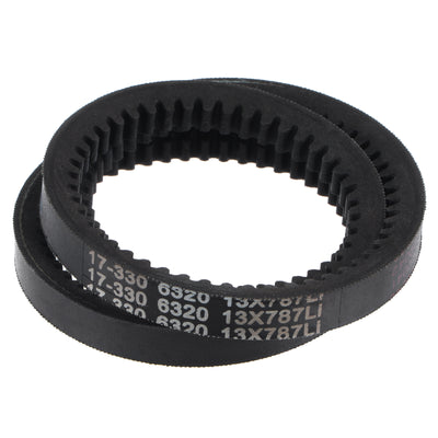 uxcell Uxcell Cogged V-Belt, 840mm Outside Circumference 13mm Width 10mm Height Wedge Belt
