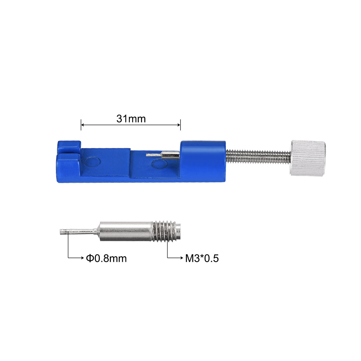 uxcell Strap Link Pin Remover Tool with Spare Pins