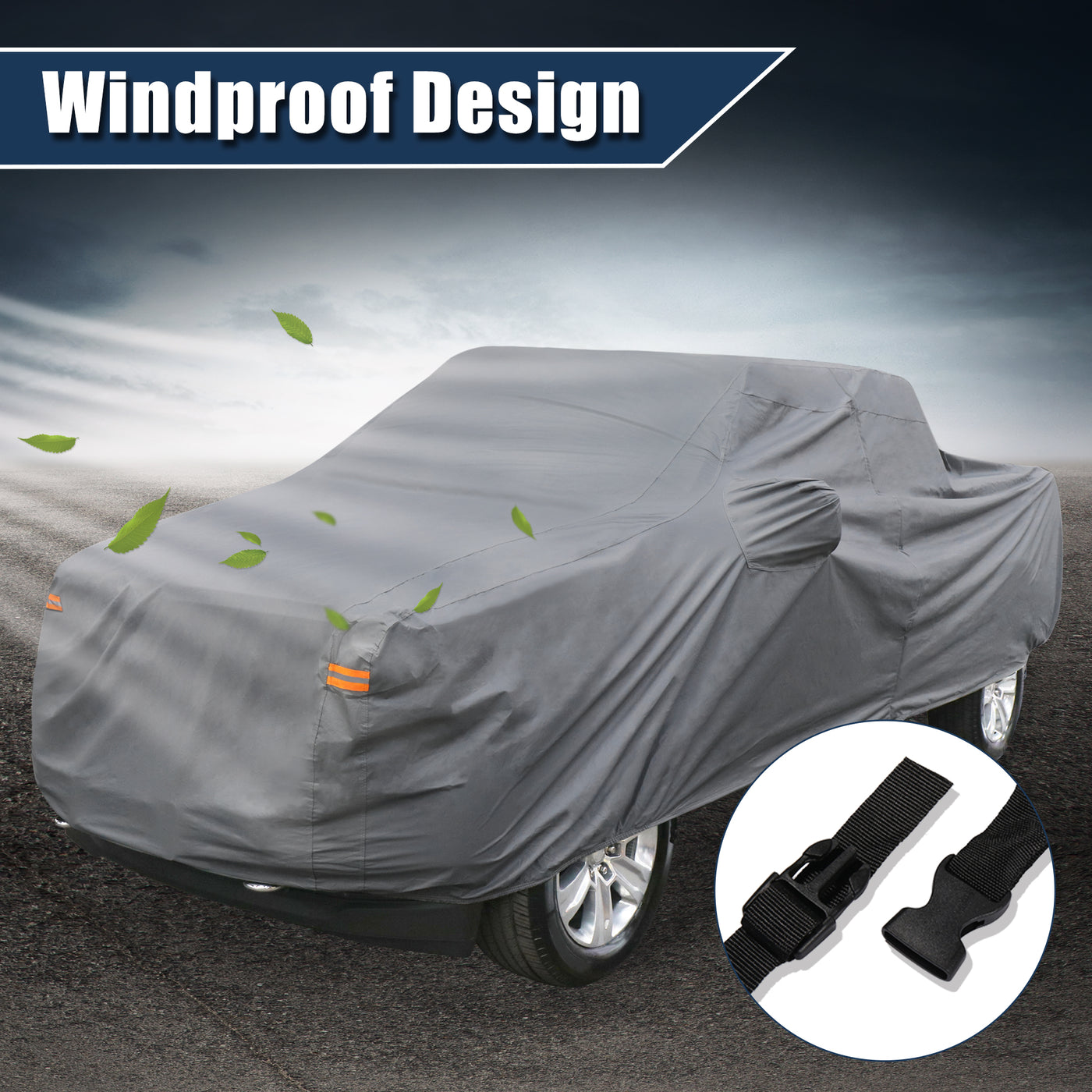 X AUTOHAUX Pickup Truck Car Cover for Ford F350 Extended Cab Short Bed Pickup 4 Door 0107 Outdoor Waterproof Sun Rain Dust Wind Snow Protection PEVA