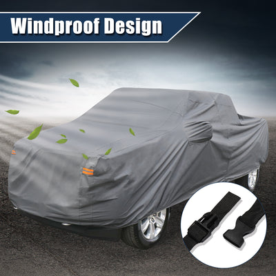 Harfington Pickup Truck Car Cover for Ford F350 Extended Cab Short Bed Pickup 4 Door 0107 Outdoor Waterproof Sun Rain Dust Wind Snow Protection PEVA