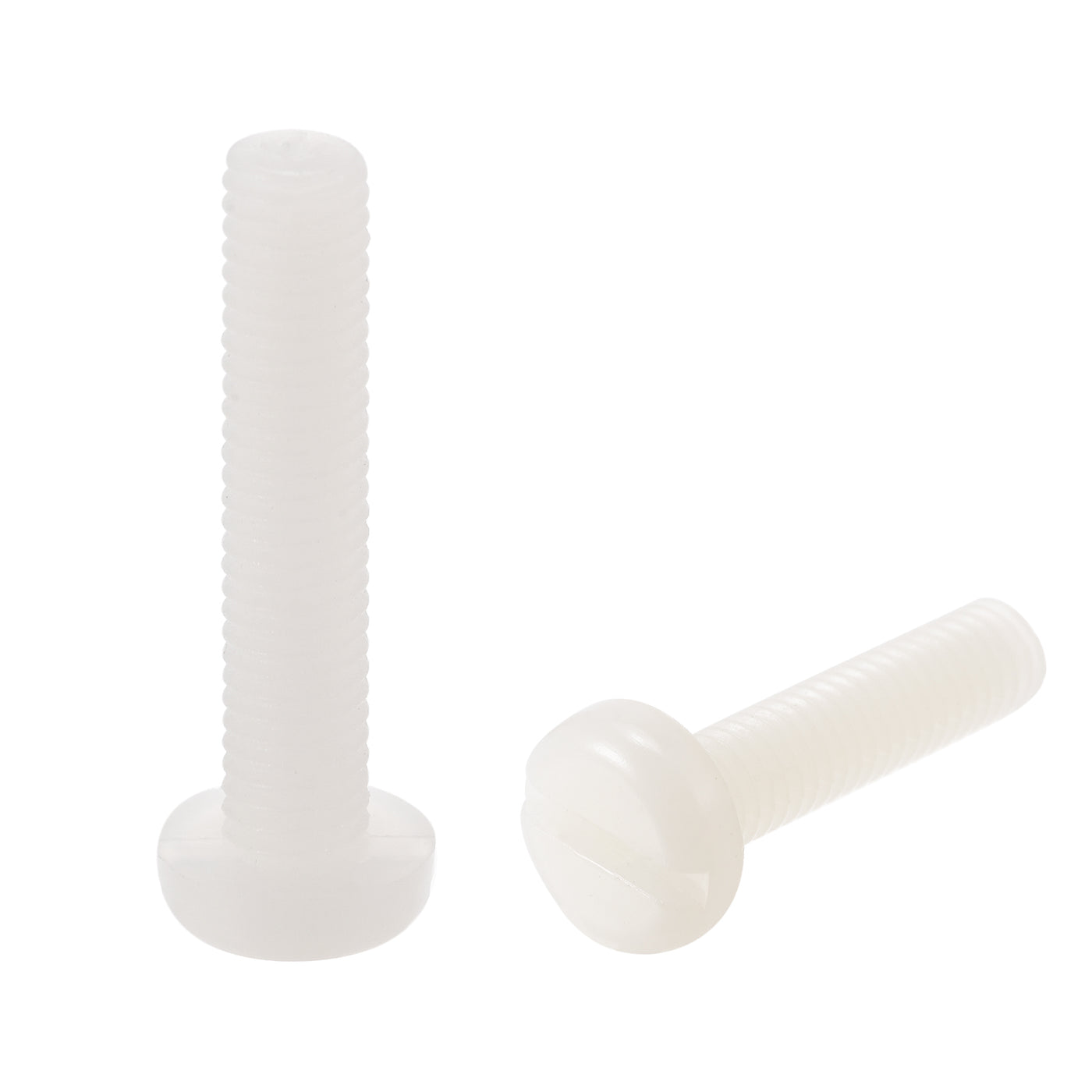 uxcell Uxcell M5 x 25mm Nylon Machine Screws, Pan Head Slotted Screw Fasteners, 20pcs