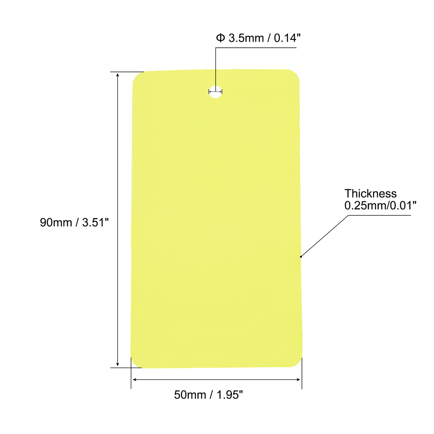 Harfington Waterproof Wires Plastic Shipping Tags Pcs