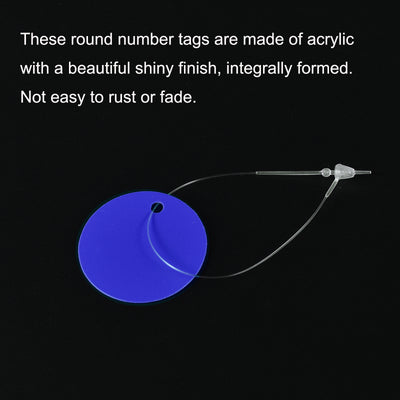 Harfington Round Plastic Tags Tear Proof Waterproof Price Tags
