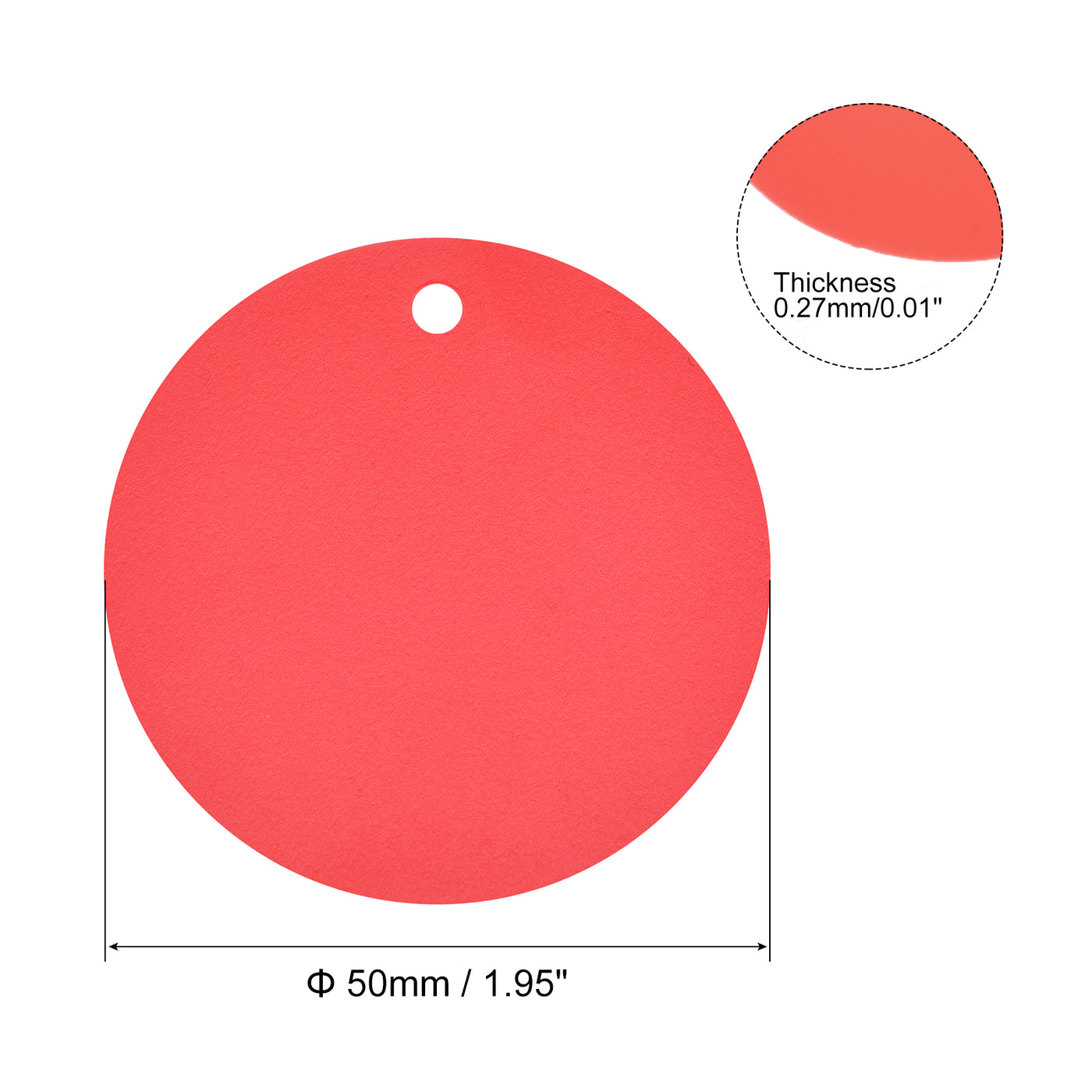 Harfington Round Plastic Tags Tear Proof Waterproof Price Tags
