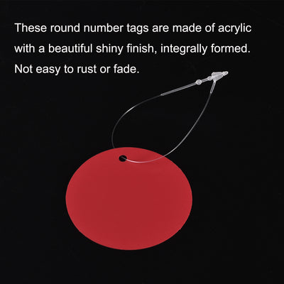 Harfington Round Plastic Tags Tear Proof Waterproof Price Tags