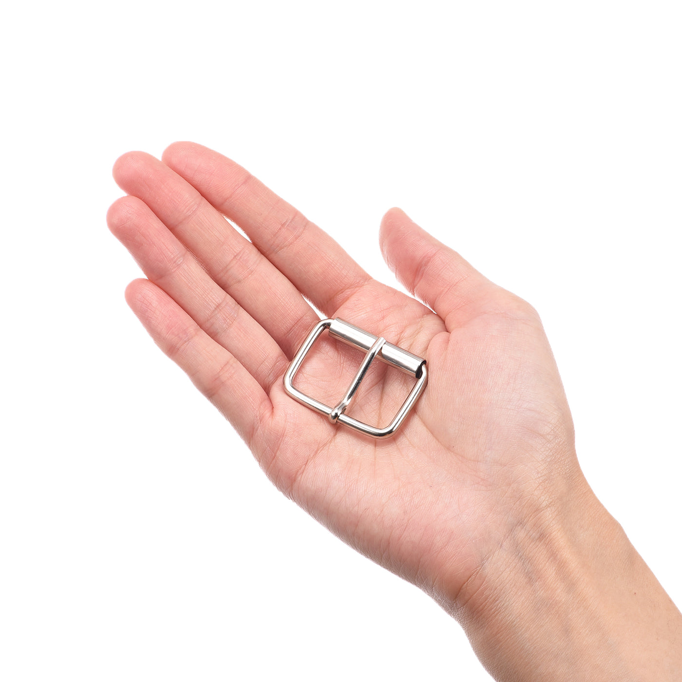 uxcell Uxcell 30mm(1.18") Metal Roller Buckles for Belts Bags Straps DIY Silver Tone 30pcs