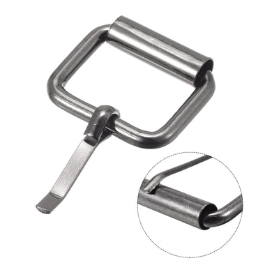 Harfington Uxcell 17mm(0.67") Metal Roller Buckles for Belts Bags Straps DIY Dark Gray 30pcs