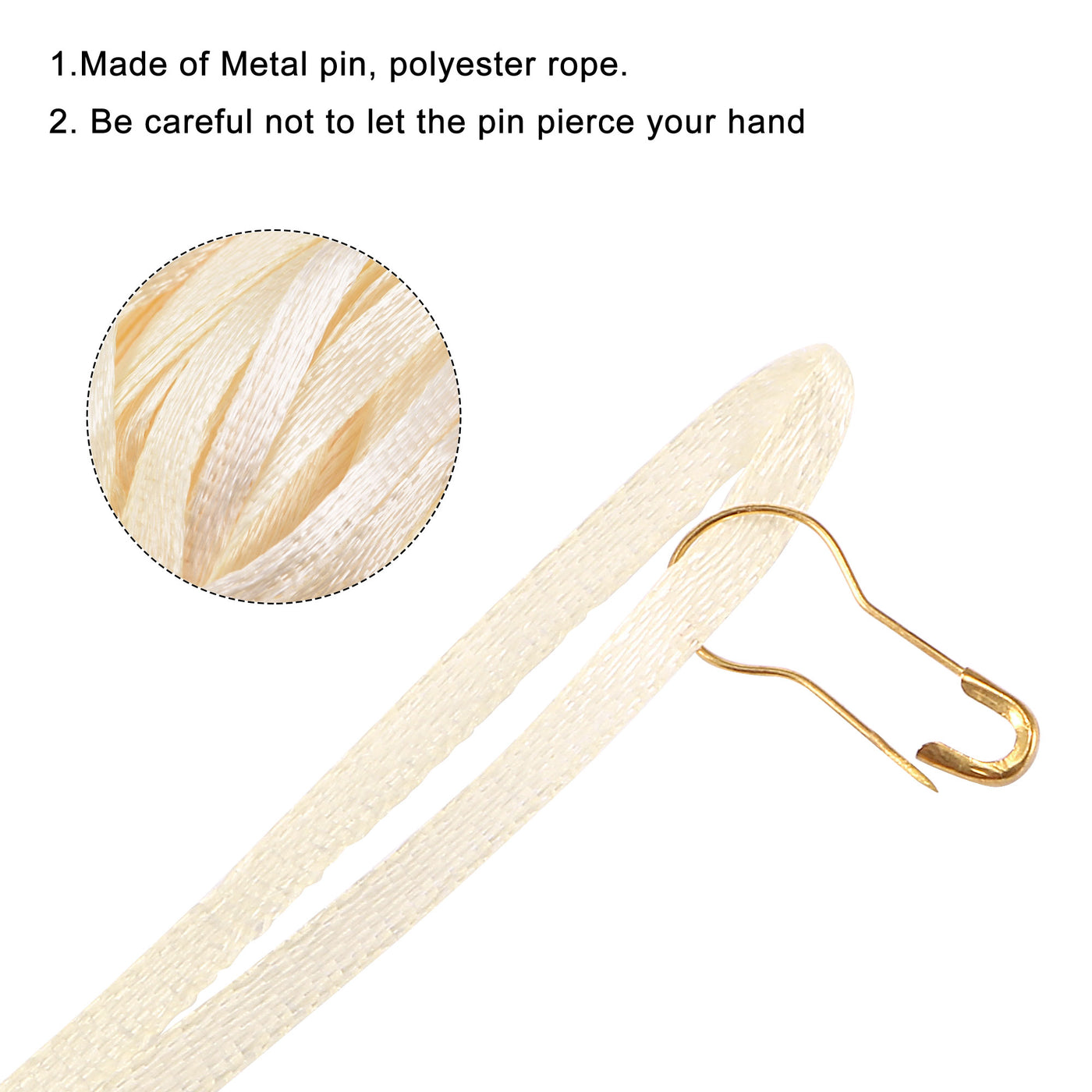 Harfington Polyester Hang Tag String Tag Fasteners with Pin