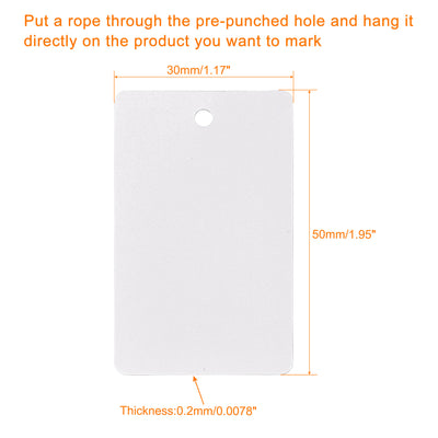 Harfington Rectangle Paper Tags with Twine Rope Length Feet