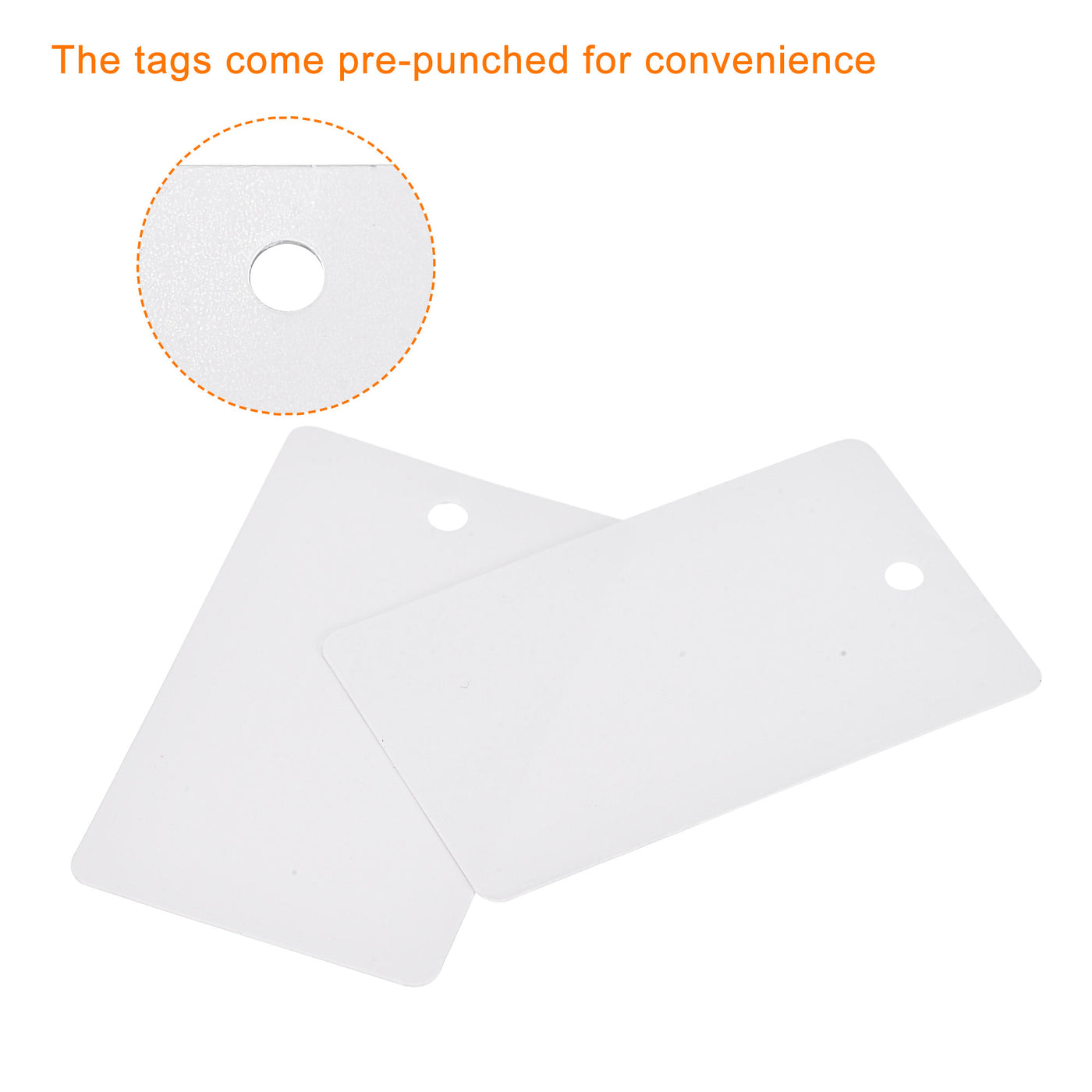 Harfington Rectangle Paper Tags with Twine Rope Length Feet