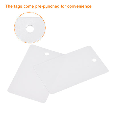 Harfington Rectangle Paper Tags with Twine Rope Length Feet