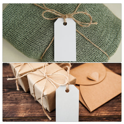 Harfington Rectangle Paper Tags with Twine Rope Length Feet