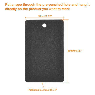 Harfington Rectangle Paper Tags with Twine Rope Length Feet