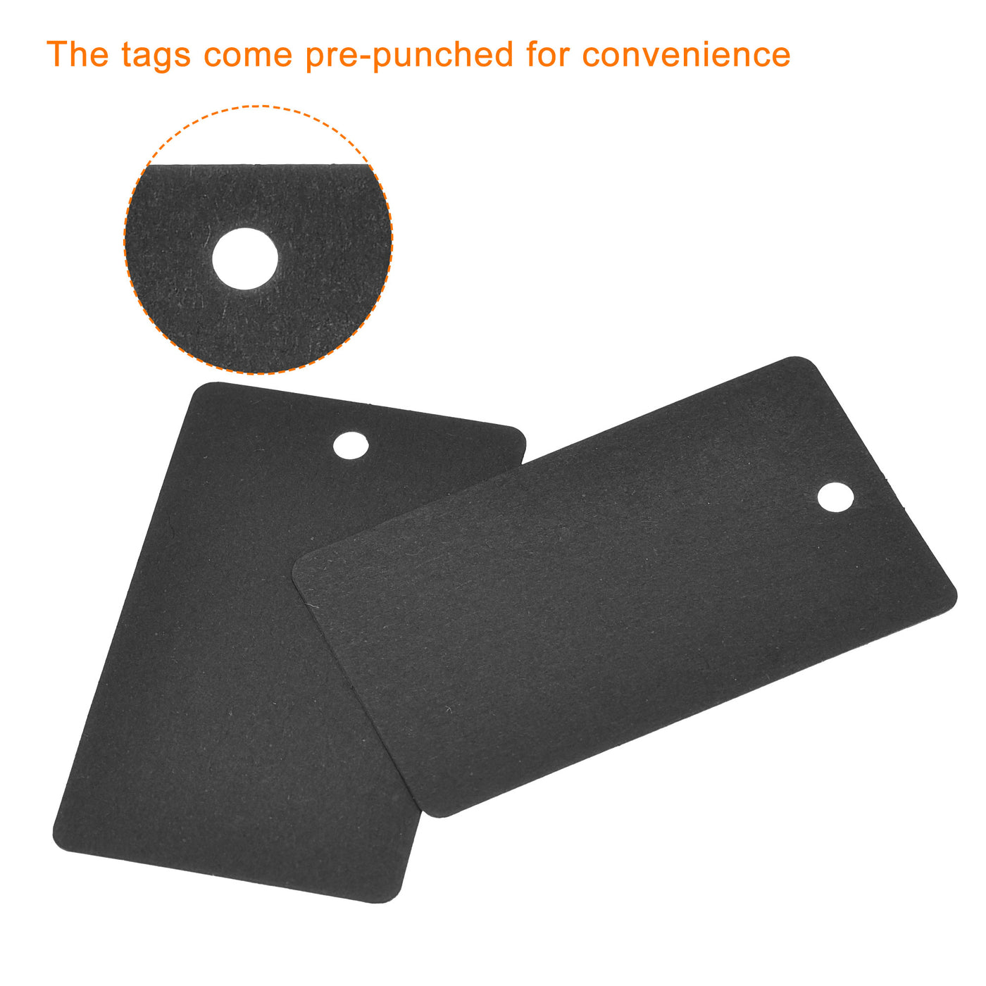 Harfington Rectangle Paper Tags with Twine Rope Length Feet