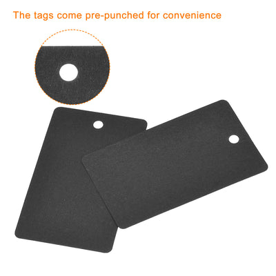 Harfington Rectangle Paper Tags with Twine Rope Length Feet