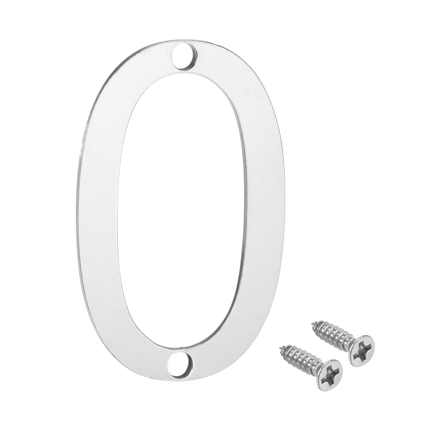 Harfington 2 Inch 304 Stainless Steel House Number Polishing for Door Mailbox(Number 0)