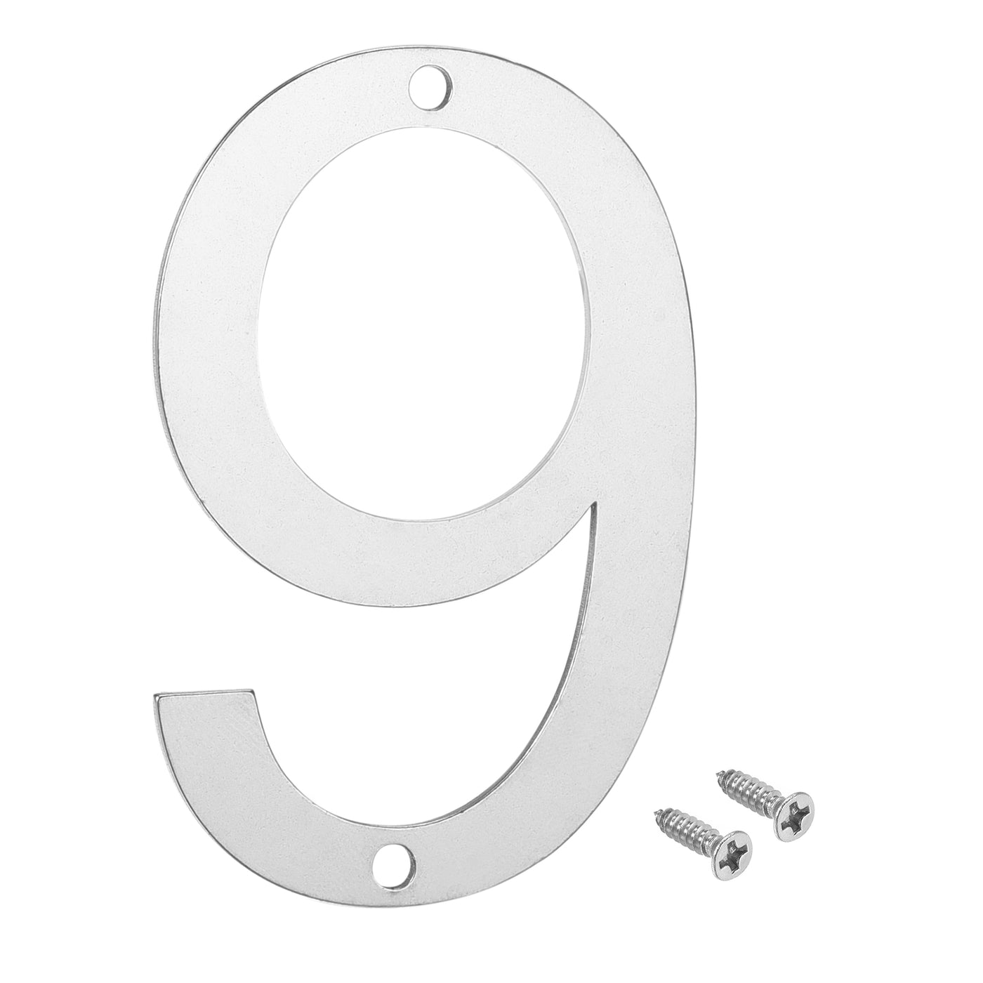 Harfington 3 Inch 304 Stainless Steel House Number Polishing for Door Mailbox(Number 9)