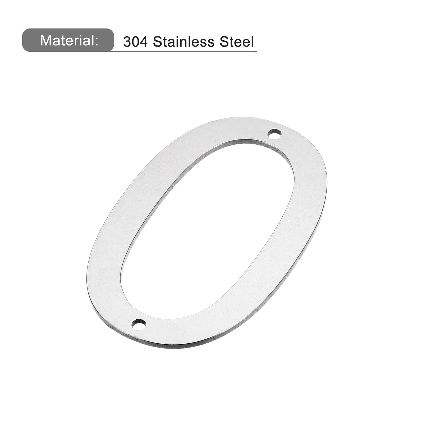 Harfington 4 Inch 304 Stainless Steel House Number Polishing for Door Mailbox(Number 0)