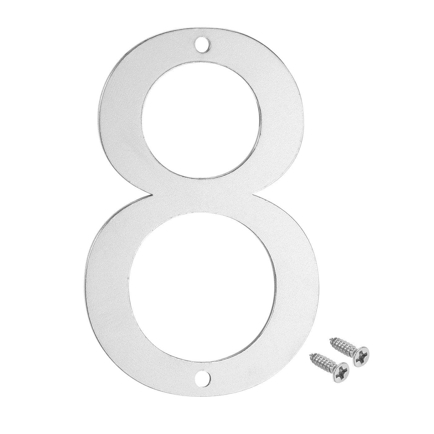 Harfington 4 Inch 304 Stainless Steel House Number Polishing for Door Mailbox(Number 8)